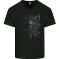 Darkness Skull Gothic Goth Heavy Metal Music Mens V-Neck Cotton T-Shirt Black