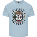 Dart Queen Tattoo Style Mens Cotton T-Shirt Tee Top Light Blue