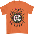 Dart Queen Tattoo Style Mens T-Shirt 100% Cotton Orange