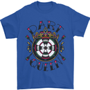 Dart Queen Tattoo Style Mens T-Shirt 100% Cotton Royal Blue