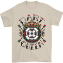 Dart Queen Tattoo Style Mens T-Shirt 100% Cotton Sand