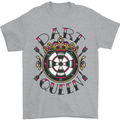 Dart Queen Tattoo Style Mens T-Shirt 100% Cotton Sports Grey