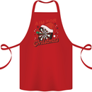 Darts Aim for Christmas Funny Xmas Cotton Apron 100% Organic Red
