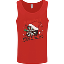 Darts Aim for Christmas Funny Xmas Mens Vest Tank Top Red