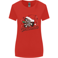 Darts Aim for Christmas Funny Xmas Womens Wider Cut T-Shirt Red