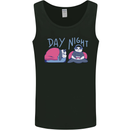 Day Night Gaming Panda Gamer Video Games Mens Vest Tank Top Black