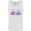 Day Night Gaming Panda Gamer Video Games Mens Vest Tank Top White