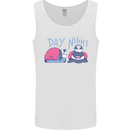 Day Night Gaming Panda Gamer Video Games Mens Vest Tank Top White