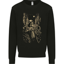 Day of the Dead Skeleton Trumpet DOTD Skull Mens Sweatshirt Jumper Black