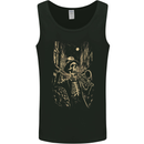 Day of the Dead Skeleton Trumpet DOTD Skull Mens Vest Tank Top Black