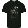 Day of the Dead Skeleton Trumpet Skull DOTD Kids T-Shirt Childrens Black