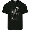 Day of the Dead Skeleton Trumpet Skull DOTD Mens Cotton T-Shirt Tee Top Black