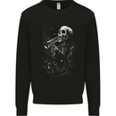 Day of the Dead Skeleton Trumpet Skull DOTD Mens Sweatshirt Jumper Black