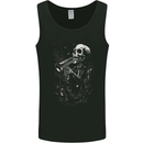 Day of the Dead Skeleton Trumpet Skull DOTD Mens Vest Tank Top Black