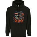 Day of the Dead Sugar Skull Love Couple Childrens Kids Hoodie Black
