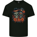 Day of the Dead Sugar Skull Love Couple Kids T-Shirt Childrens Black