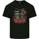 Day of the Dead Sugar Skull Love Couple Kids T-Shirt Childrens Black