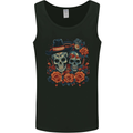 Day of the Dead Sugar Skull Love Couple Mens Vest Tank Top Black
