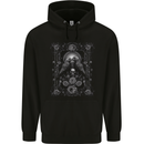 Dead Crows Skulls and Flowers Goth Gothic Childrens Kids Hoodie Black
