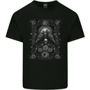 Dead Crows Skulls and Flowers Goth Gothic Kids T-Shirt Childrens Black