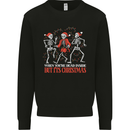Dead Inside But Its Christmas Anti Xmas Kids Sweatshirt Jumper Black