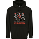 Dead Inside But Its Christmas Anti Xmas Mens 80% Cotton Hoodie Black