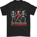 Dead Inside But Its Christmas Anti Xmas Mens T-Shirt 100% Cotton Black