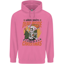 Dead Inside at Christmas Xmas Skull Childrens Kids Hoodie Azalea