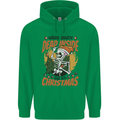 Dead Inside at Christmas Xmas Skull Childrens Kids Hoodie Irish Green