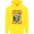 Dead Inside at Christmas Xmas Skull Childrens Kids Hoodie Yellow