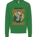 Dead Inside at Christmas Xmas Skull Mens Sweatshirt Jumper Irish Green