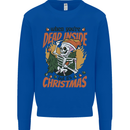 Dead Inside at Christmas Xmas Skull Mens Sweatshirt Jumper Royal Blue