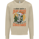 Dead Inside at Christmas Xmas Skull Mens Sweatshirt Jumper Sand