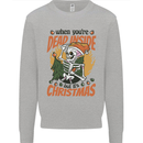 Dead Inside at Christmas Xmas Skull Mens Sweatshirt Jumper Sports Grey
