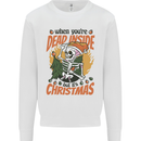 Dead Inside at Christmas Xmas Skull Mens Sweatshirt Jumper White