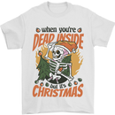 Dead Inside at Christmas Xmas Skull Mens T-Shirt 100% Cotton White