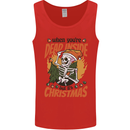 Dead Inside at Christmas Xmas Skull Mens Vest Tank Top Red