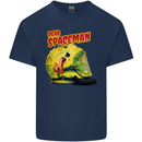 Dead Spaceman Astronaut Helmet Alien Kids T-Shirt Childrens Navy Blue