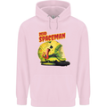 Dead Spaceman Astronaut Helmet Alien Mens 80% Cotton Hoodie Light Pink