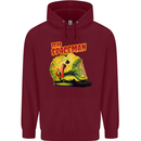 Dead Spaceman Astronaut Helmet Alien Mens 80% Cotton Hoodie Maroon