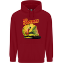 Dead Spaceman Astronaut Helmet Alien Mens 80% Cotton Hoodie Red