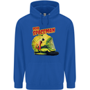 Dead Spaceman Astronaut Helmet Alien Mens 80% Cotton Hoodie Royal Blue