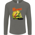 Dead Spaceman Astronaut Helmet Alien Mens Long Sleeve T-Shirt Charcoal