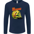 Dead Spaceman Astronaut Helmet Alien Mens Long Sleeve T-Shirt Navy Blue