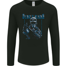 Deadly Aloha US Special Forces Skull Military Mens Long Sleeve T-Shirt Black