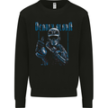 Deadly Aloha US Special Forces Skull Military Mens Sweatshirt Jumper Black