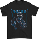 Deadly Aloha US Special Forces Skull Military Mens T-Shirt 100% Cotton Black