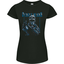 Deadly Aloha US Special Forces Skull Military Womens Petite Cut T-Shirt Black