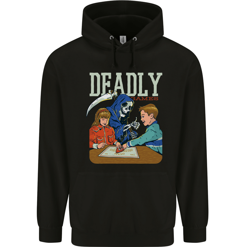 Deadly Games For Kids Grim Reaper Ouija Board Childrens Kids Hoodie Black