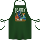 Deadly Games For Kids Grim Reaper Ouija Board Cotton Apron 100% Organic Forest Green